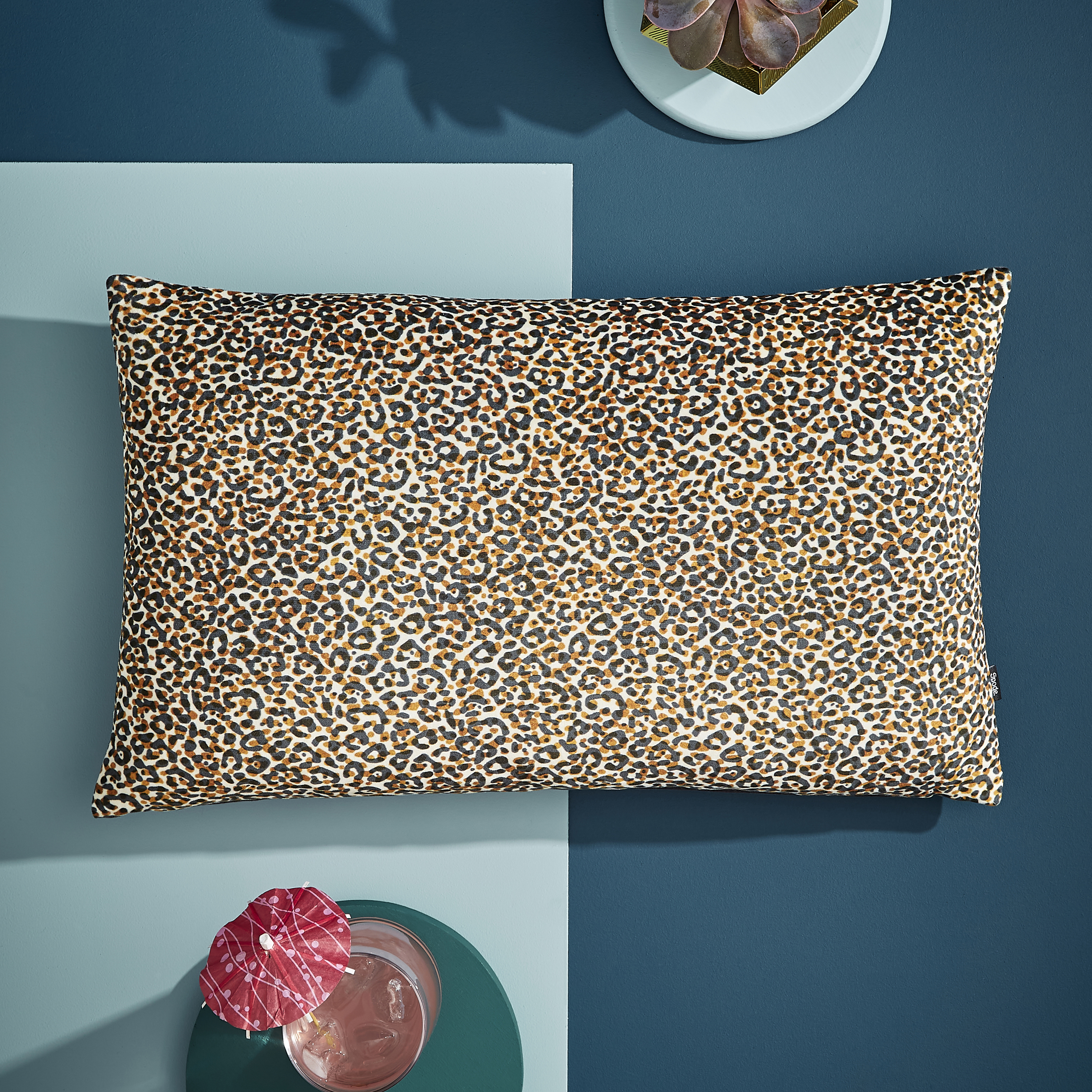 Creatures of Curiosity Leopard Print Cushion image number null